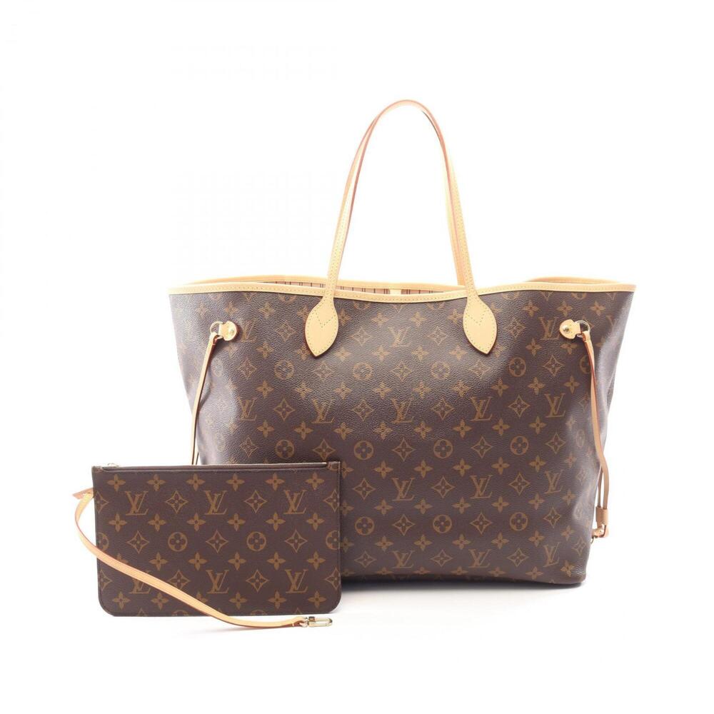 Louis Vuitton Neverfull GM Tote Bag Handbag, Coated Canvas and Leather, Monog...